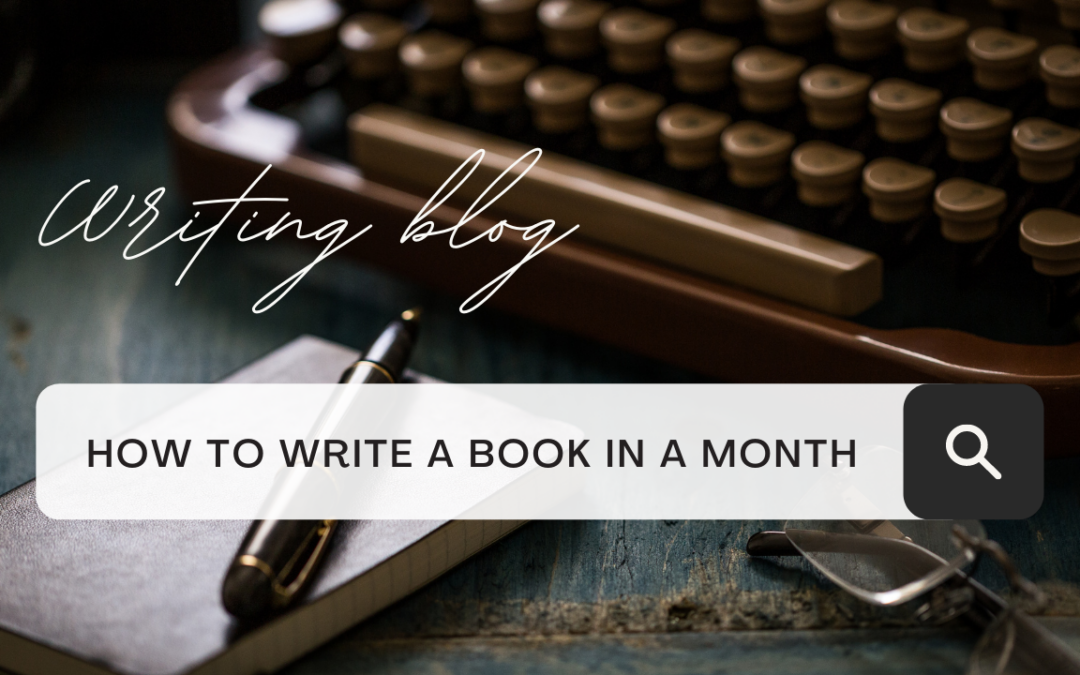 blogpost how to write a book in a month nanowrimo